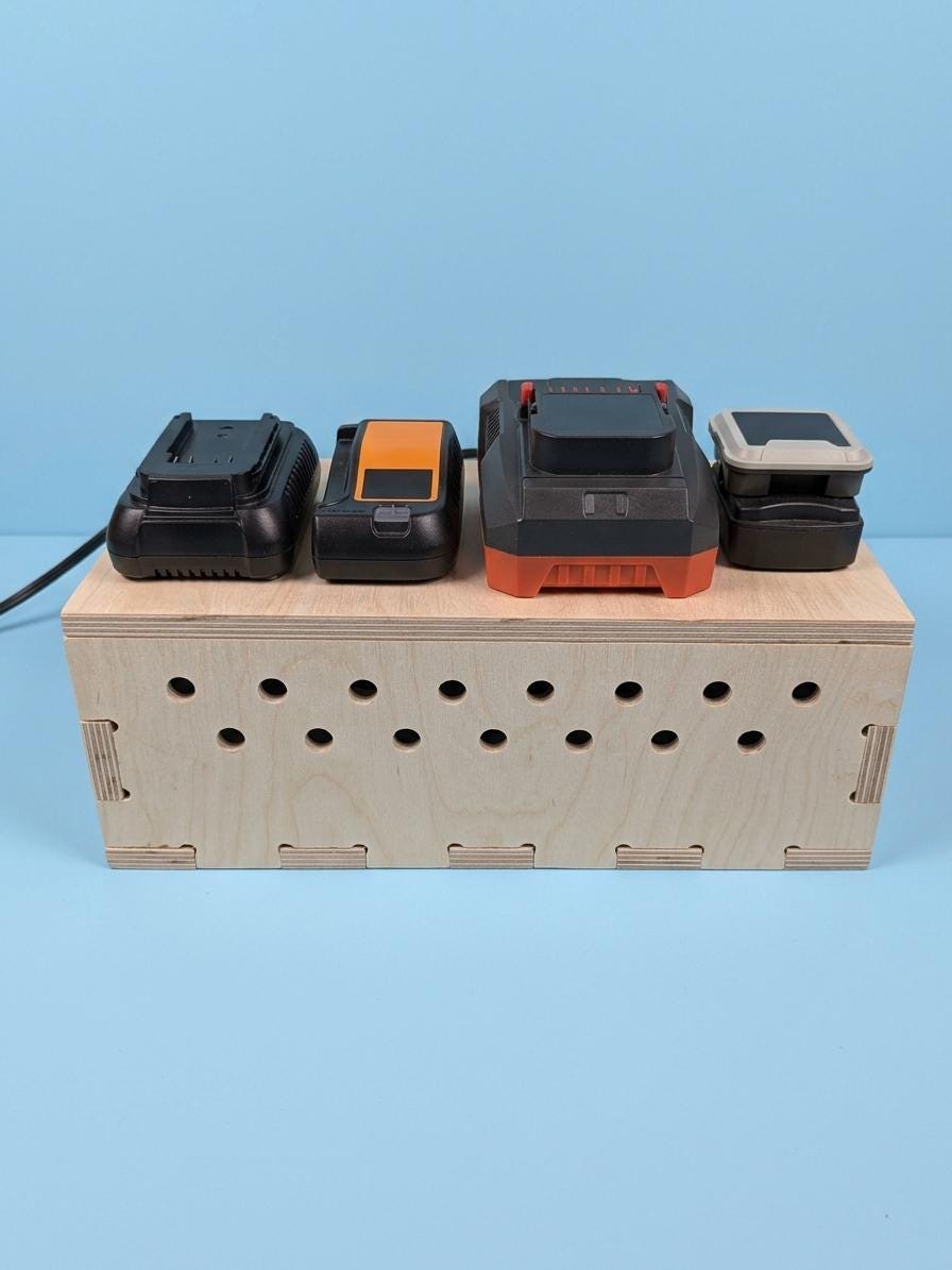 The Habinsky – Heavy Duty Cord & Battery Charger Organizer Shelf