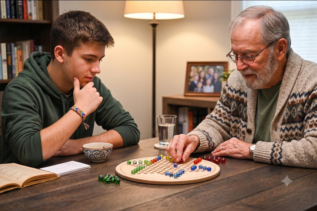 Baltic Birch Chinese Checkers Board – 13 Inch Unfinished Wood Family Strategy Game