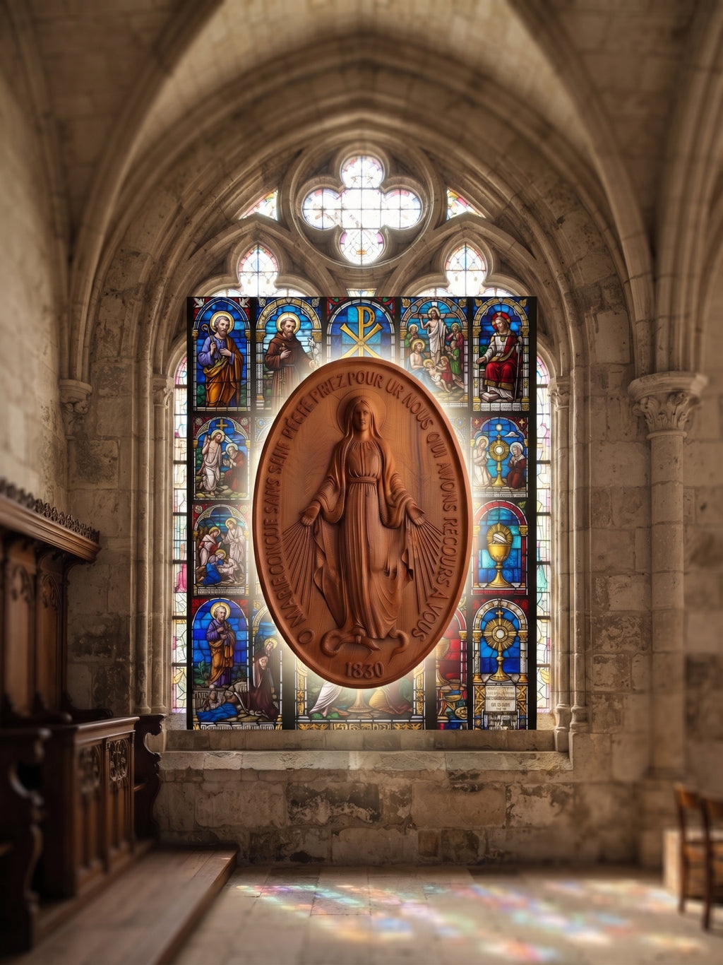 The Miraculous Medal, Catholic Devotional Medal, Virgin Mary
